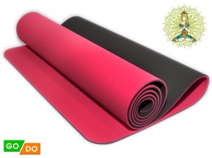 Коврик для йоги и фитнеса GO DO :TPE-6MM  купить оптом у поставщика sprinter-opt.ru